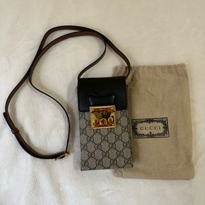 Padlock Mini Crossbody GG Monogram Leather Canvas Bag